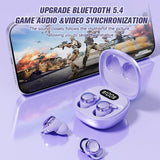 XMENHA Invisible Small Mini Sleep Earbuds Pink Wireless Bluetooth Comfortable Side Sleepers Sleeping Tiny Micro Smallest Discreet Hidden Earbud Headphones for Work Ear Buds for Small Ear Canals Women