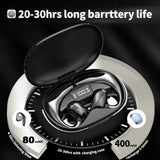 XMENHA Open Ear Headphones Wireless Bluetooth Air Bone Conduction Headphones Head Set with Mic Bone Conduction Earbuds Headset Bone Conducting Earphones Workout Over the Ear Running Earbuds with Earhooks