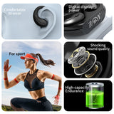 XMENHA Sport Wireless Over The Ear Earbuds with Earhooks Wrap Around Earphones Bluetooth Running Workout Headphones with Ear Hook Noise Canceling Sports Running Over The Ear Earbuds