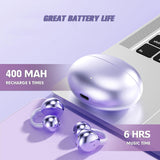 XMENHA Open Ear Ear Clip On Earbuds Wireless Bluetooth Ear Cuff Clip On Ear Buds Headphones Bone Conduction Earbuds Out of Open Ear Headphones Ear Buds Bone Conducting