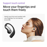 XMENHA Open Ear Headphones Wireless Bluetooth 5.4 Sports Over Outer Ear Earbuds with Hooks Gym OWS IPX5 Waterproof Air Conduction Earphones Secure Fit Comfortable for Travel Commuting Running Driving