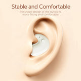 XMENHA Sleep Ear Buds Mini Flat Invisible Earbuds Sleeping Headphones for Side Sleepers, Comfortable Low Profile Small Tiny Discreet Micro Hidden Earbuds Wireless Bluetooth for Work