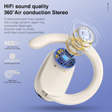 XMENHA Wireless Ear Hanging Bluetooth Headset Open Ear Air Bone Conduction Earbuds Earless Out of Ear Headphones Wireless Bluetooth Adjustable Overr The Ear Earbuds OWS Open Ear Buds