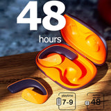 XMENHA Wireless Over Open Ear Headphones with Earhooks Bluetooth Bone Conduction Headphones Over The Ear Wireless Earbuds for Sport Bluetooth Bone Conduction Headset Earbuds Induction Earphones