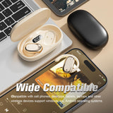 XMENHA Out of Open Ear Headphones Over Ear Air Bone Conduction Earbuds Running Headphones Wireless Bluetooth Outer Outside Ear Earbuds Working Out Sports Cycling Gym Waterproof Ear Hook