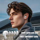 XMENHA Wireless Gaming Earbuds for PC with Mic 2.4GHz Dongle Low Latency ANC Noise Cancelling Earbuds in Ear Gaming Headphones Earphone Ear Buds Compatible with Meta Quest 2, Steam Deck, PS4, PS5, PC, Switch