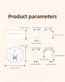 XMENHA 2 Pairs Invisible Small Mini Earbuds Wireless Bluetooth Sleep Hidden Headphones Sleeping Micro Smallest Discreet Tiny Low Profile Earbud Earphone Ear Buds for Small Ear Canal Women, Work, Side Sleeper