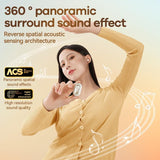 XMENHA Invisible Sleep Earbuds for Side Sleepers Sleeping Hidden Headphones Flat Tiny Discreet Micro Mini Small Earbuds Ear Buds Wireless Bluetooth for Small Ears Canals Women Work Sleeping On Side