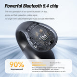 XMENHA AI Language Translator Earbuds Translate Open Ear Clip On Buds Bluetooth Translation Translating Earbuds Real Time AI Bone Conduction Headphones