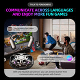 XMENHA Wireless Gaming Open Ear Buds Translation Earbuds Real Time with Ultra-Fine Ear Hooks Loops, Mecha Wrap Around Over the Ear Earbuds Bone Air Conduction Headphones Earphones Wireless Bluetooth